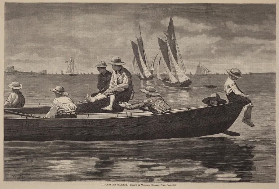 Gloucester Harbor by American 19th Century