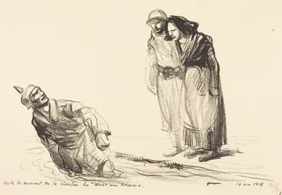 Voilà le Moment de le chantes tun "Wacht am Rhein"