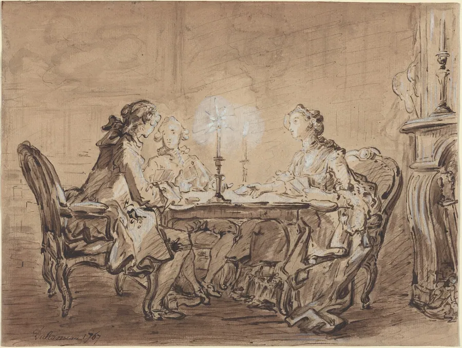 A Game of Cards by Louis Durameau