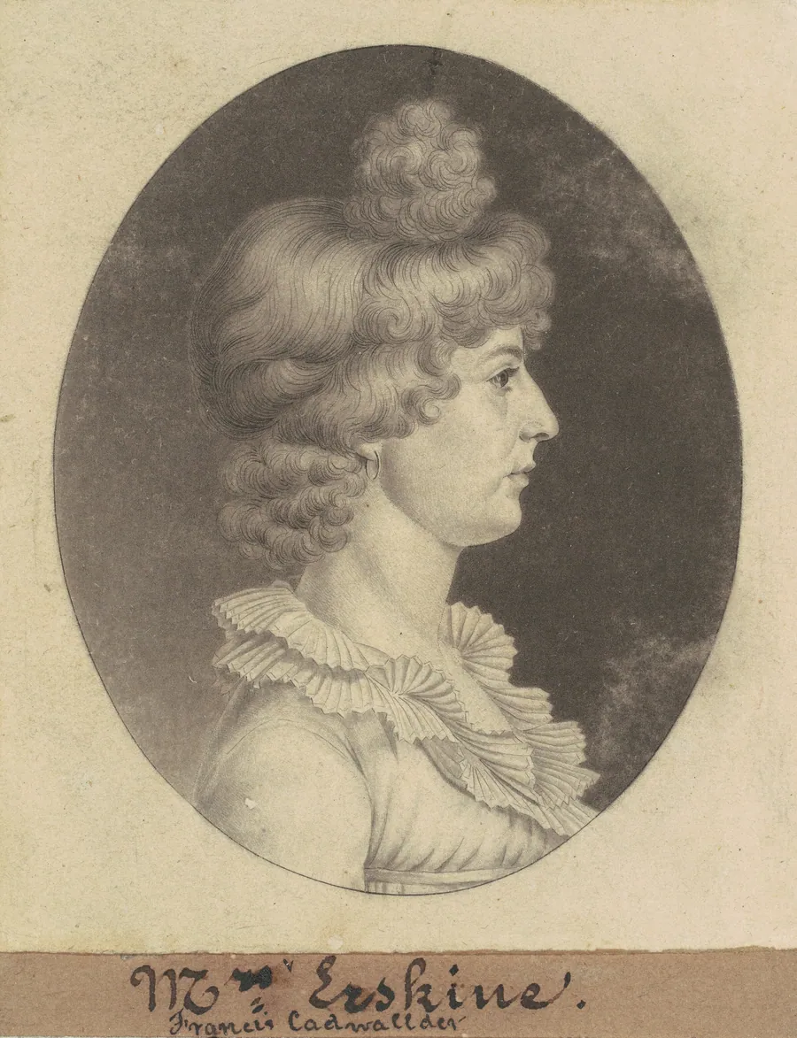 Frances Cadwalader Erskine by Charles B. J. Févret de Saint-Mémin