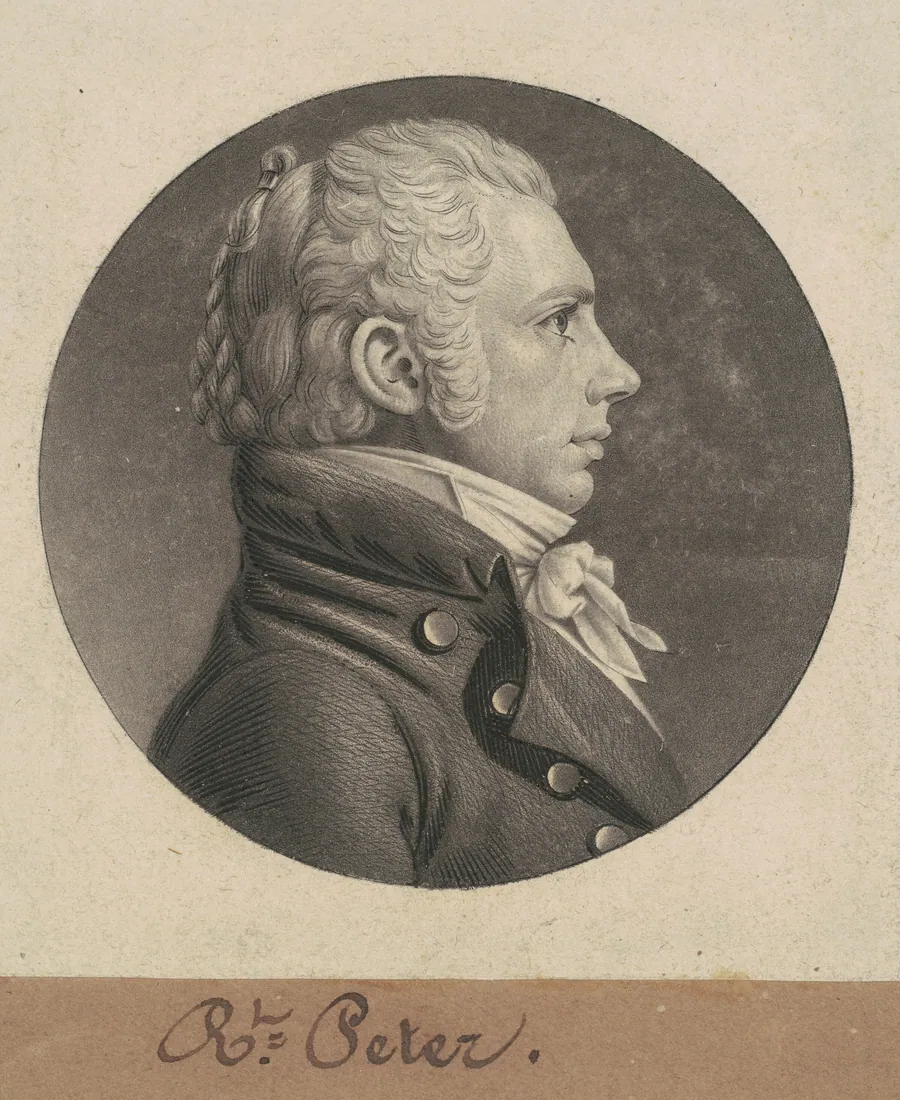Robert Peter, Jr. by Charles B. J. Févret de Saint-Mémin