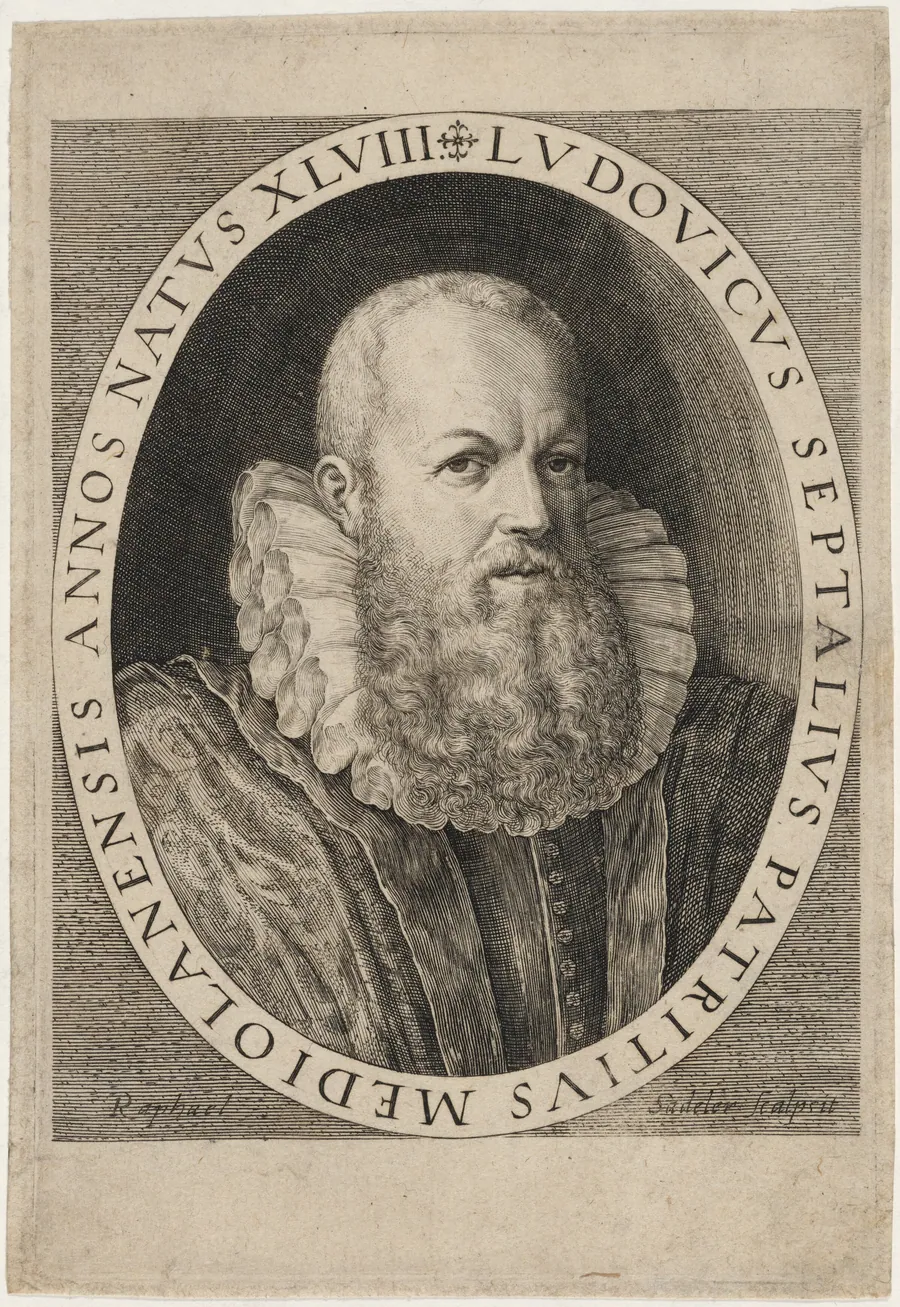 Ludovicus Septalius, Patricius Mediolanensis by Raphael Sadeler I