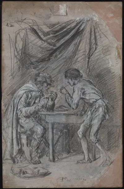 Lazarille de Tormes Stealing Drink from a Blind Man
