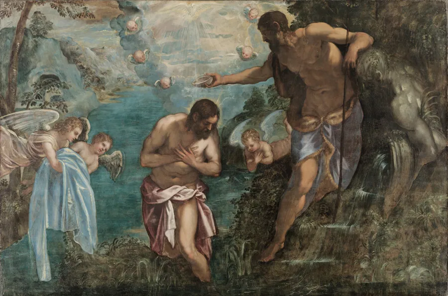 Baptism of Christ by Jacopo Tintoretto
