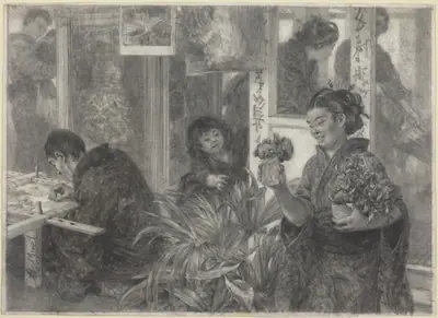 Japanese Artist at Work