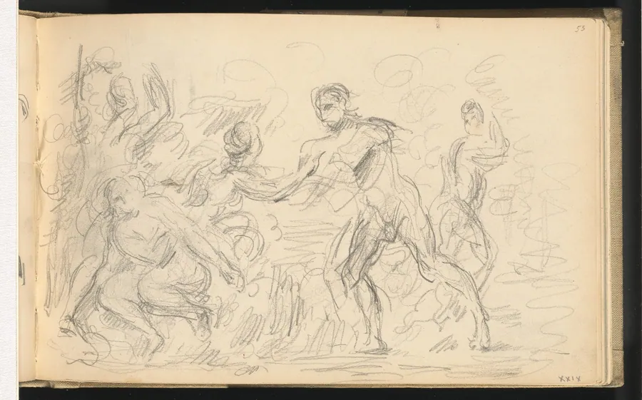 Study for "The Judgement of Paris" or "The Amorous Shepherd" by Paul Cezanne