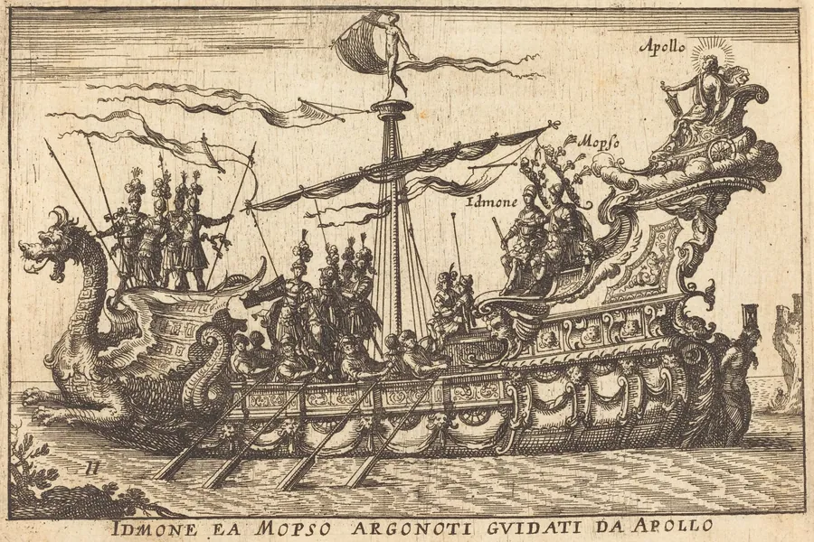 Idinone ea Mopso Argonoti guidati da Apollo by Balthasar Moncornet