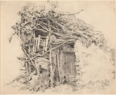 Corner of a Rustic Barn