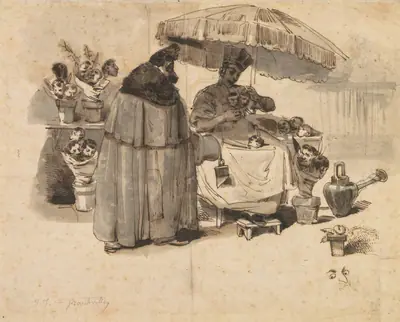 Study for "Au Bouquet de persil," (A Bouquet of Parsley)