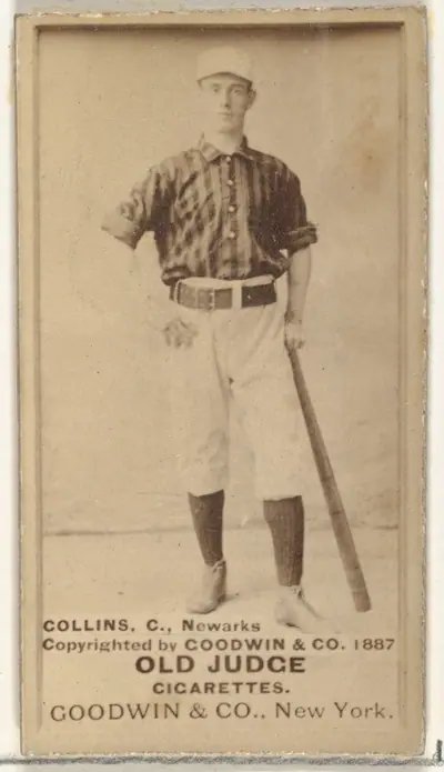 Collins, Catcher, Newark, from the Old Judge series (N172) for Old Judge Cigarettes