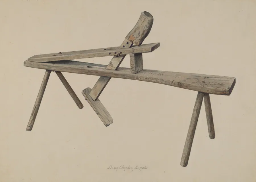 Wood Carver's Bench by Lloyd Charles Lemcke