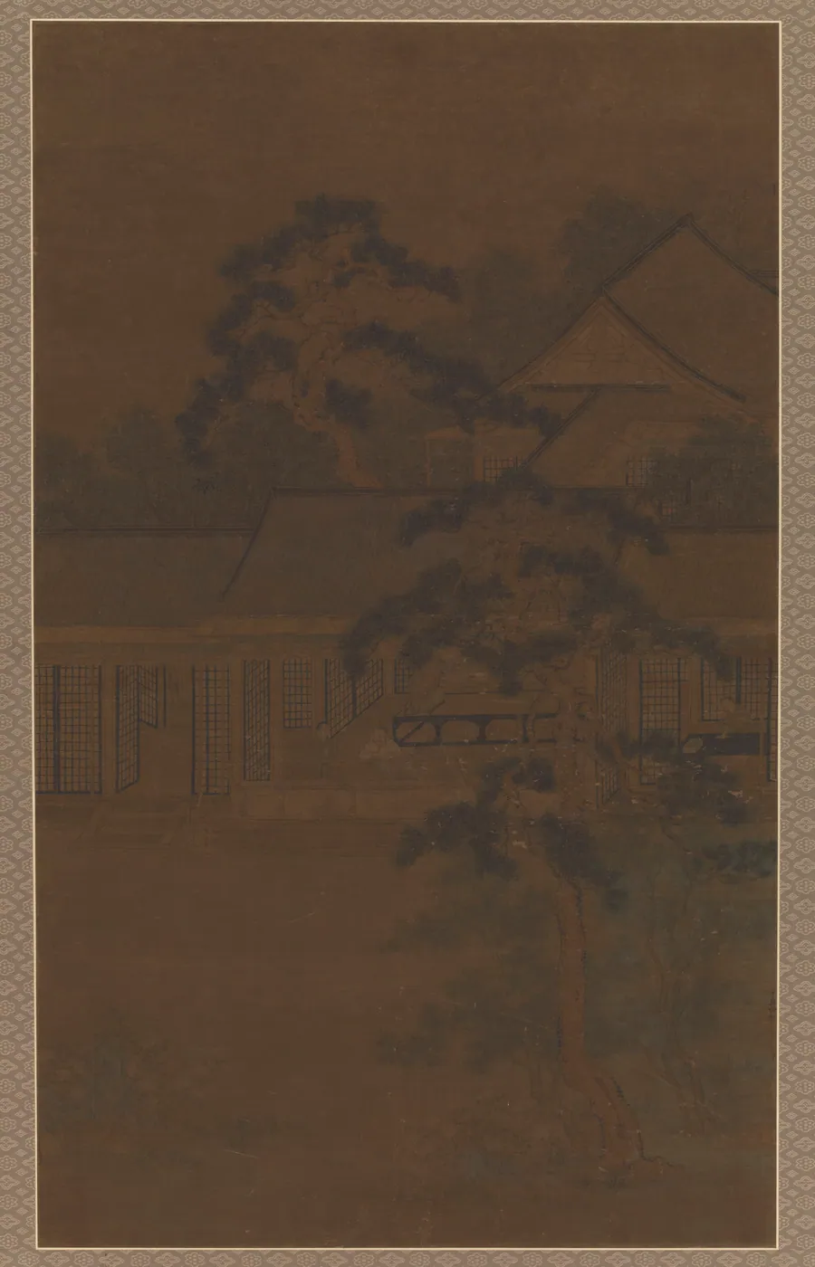 Wind in the Courtyard Pines by Formerly attributed to Zhao Boju (ca. 1120s-ca.1162)