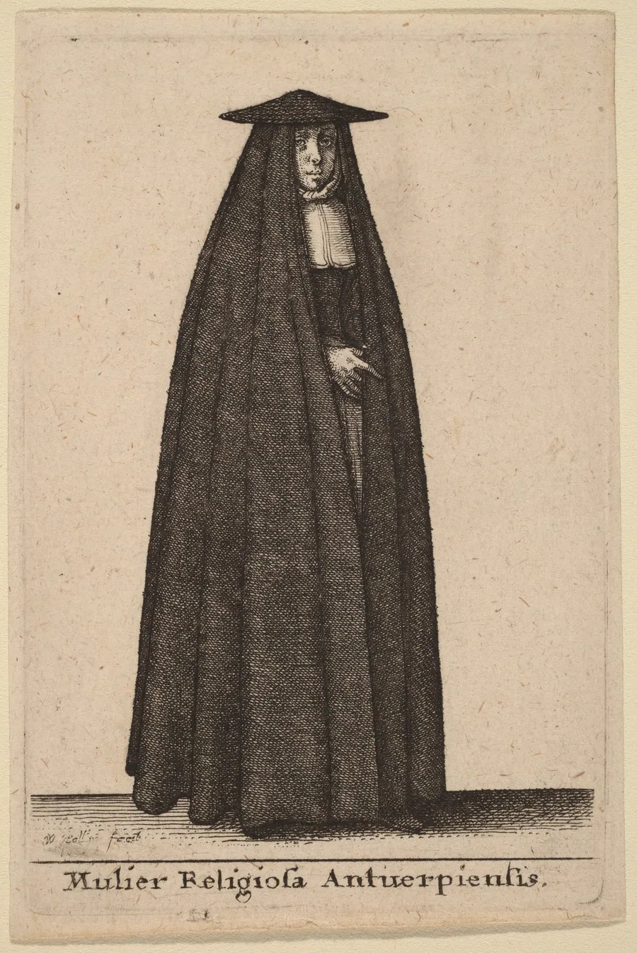 Mulier Religiosa Antuerpiensis by Wenceslaus Hollar