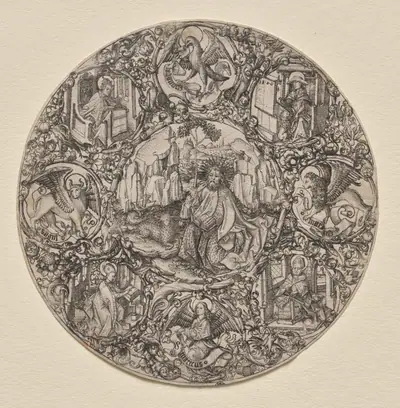 St. John the Baptist Surrounded by the Evangelists and Four Fathers of the Latin Church