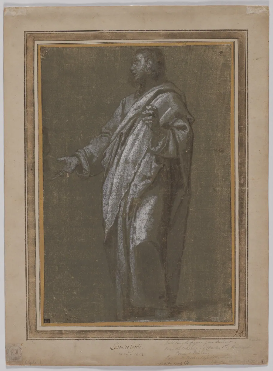 Standing Male Figure by Ludovico Cardi Cigoli