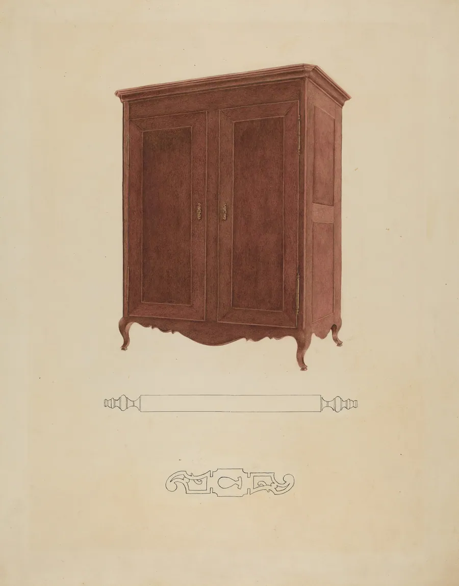 Wooden Armoire by Adele Brooks