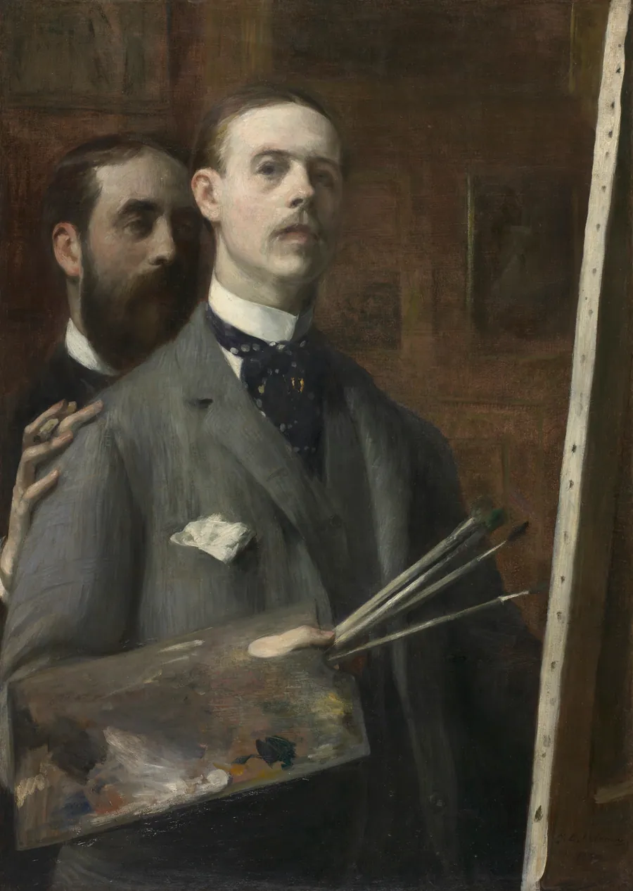 Self-Portrait with Raphael de Ochoa by Jacques-Émile Blanche