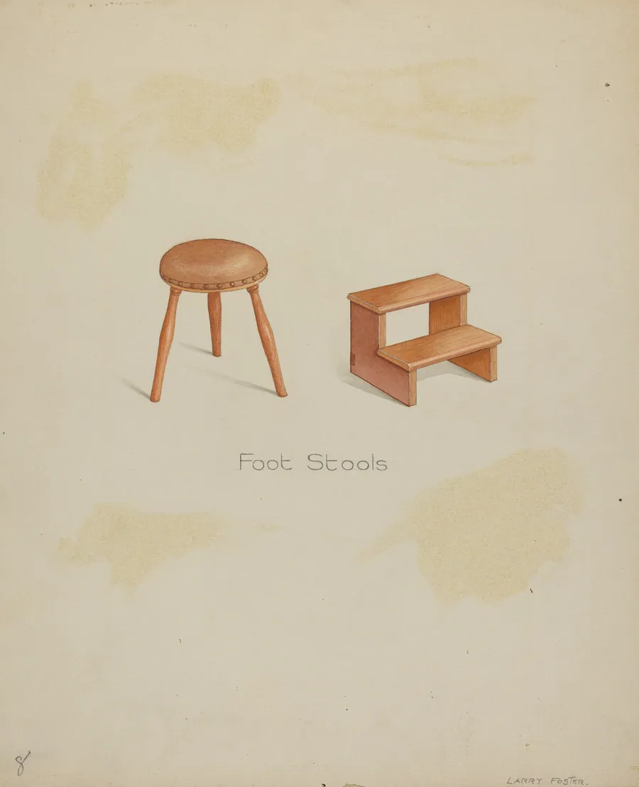 Shaker Stools by Lawrence Foster