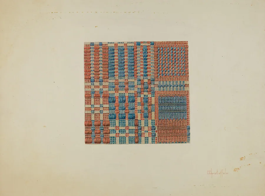 Coverlet Detail by Cornelius Christoffels