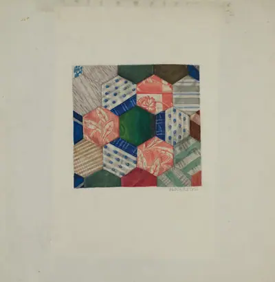 Silk Quilt - "Honeycomb" Pattern