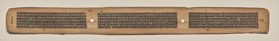 Text, Folio 114 (verso), from a Manuscript of the Perfection of Wisdom in Eight Thousand Lines (Ashtasahasrika Prajnaparamita-sutra)