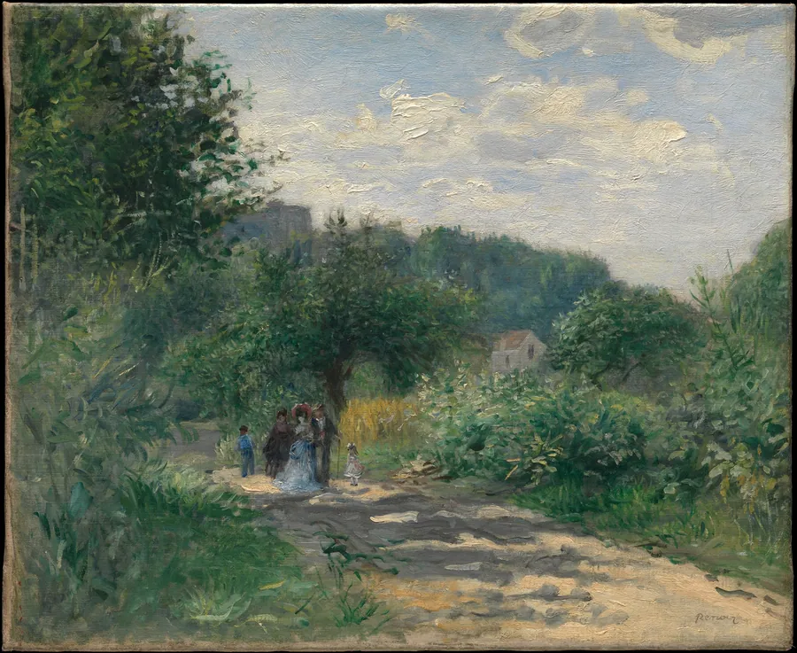 A Road in Louveciennes by Auguste Renoir