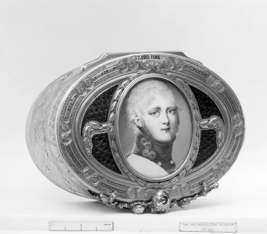 Snuffbox with miniature of Alexander I of Russia by Jean Georges (or George)