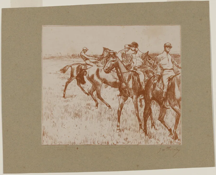 Jockeys by Georges William Thornley