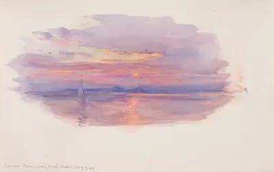 Sunset, Caernarvon, North Wales