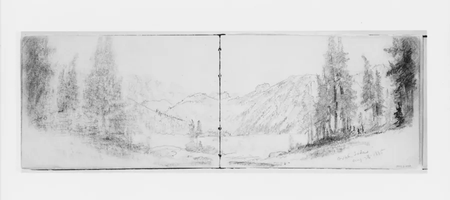 Crater Lake Aug 23, 1885 (from Sketchbook X) by William Trost Richards