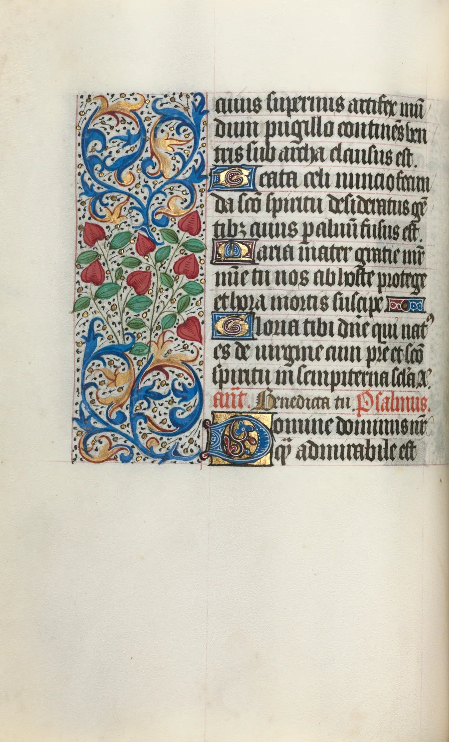 Book of Hours (Use of Rouen): fol. 30v by Master of the Geneva Latini
