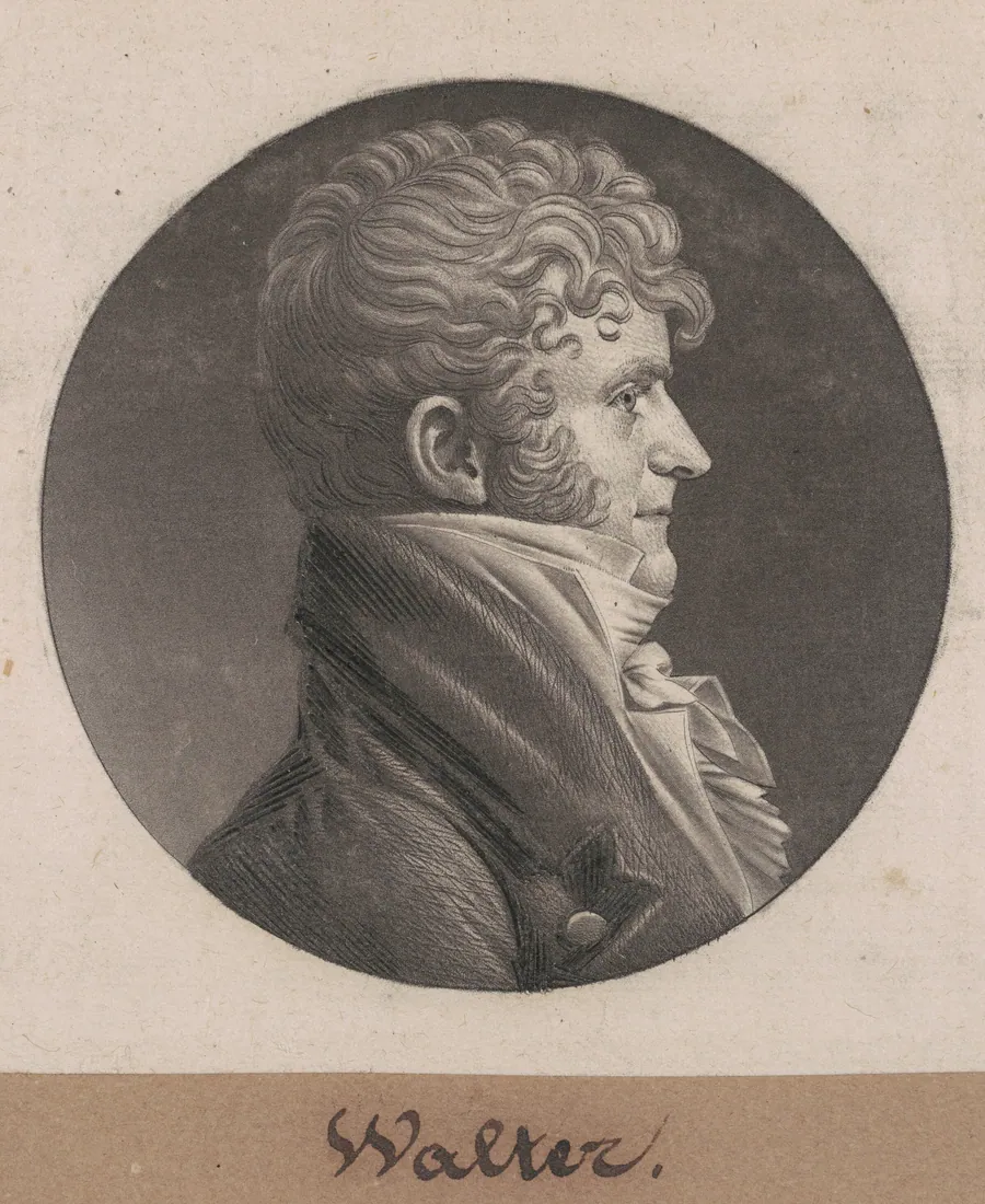 Samuel Purviance Walker by Charles B. J. Févret de Saint-Mémin