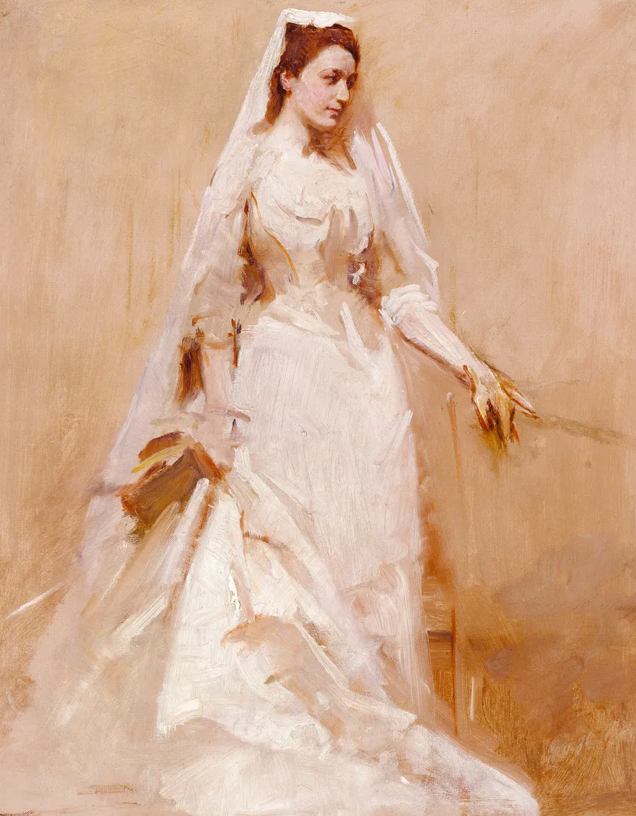A Bride by Abbott Handerson Thayer, born Boston, MA 1849-died Dublin, NH 1921