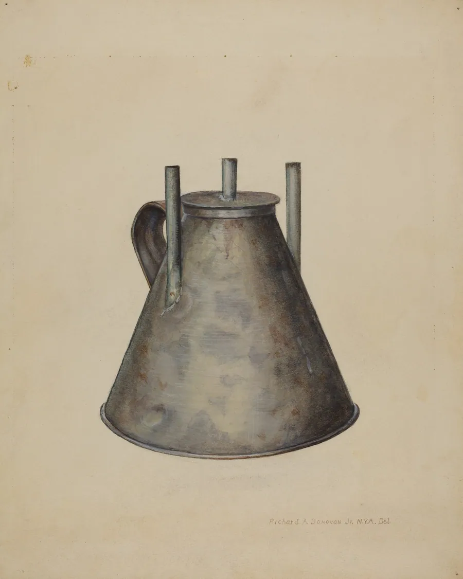 Whale Oil Lamp by Richard Donovan