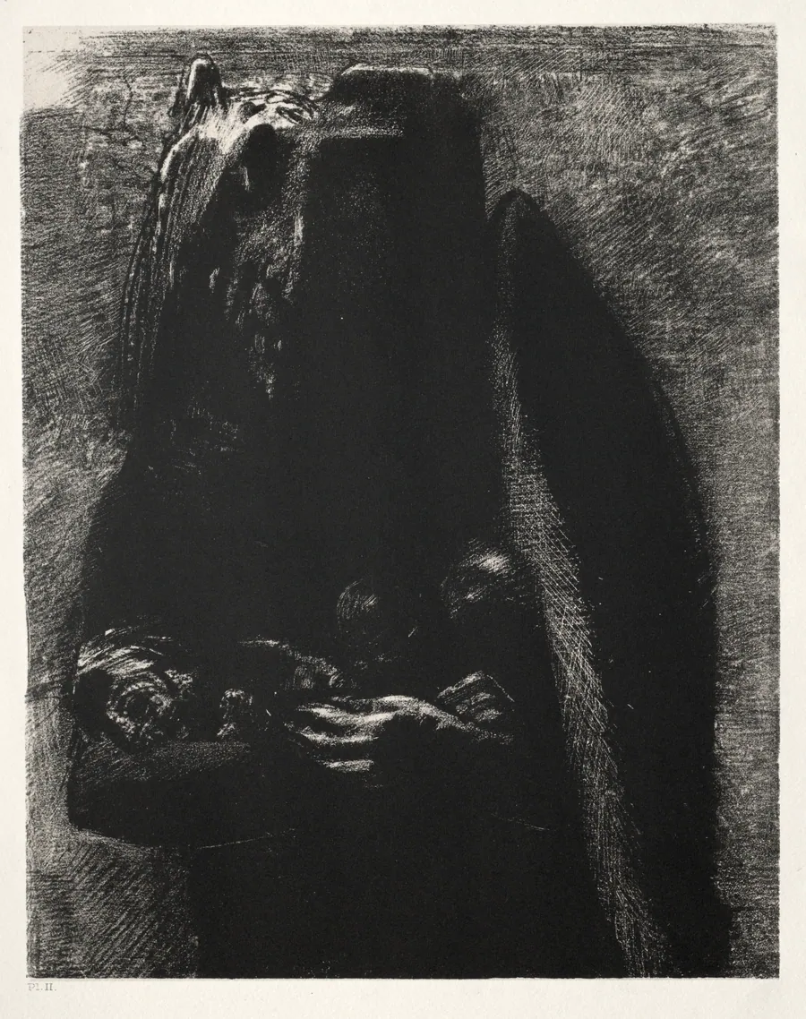 It Is the Devil, Bearing Beneath His Two Wings the Seven Deadly Sins by Odilon Redon