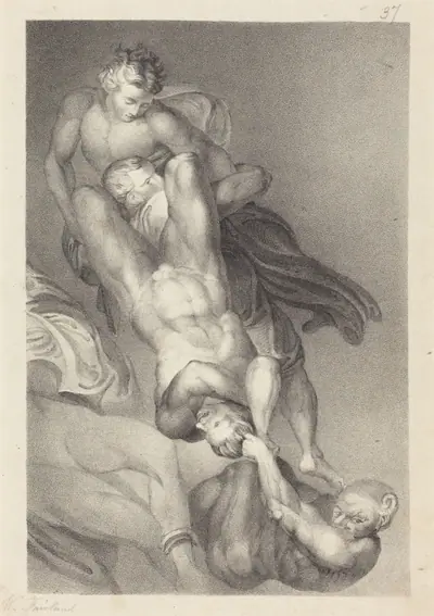 Part of the Last Judgment from Michael Angelo