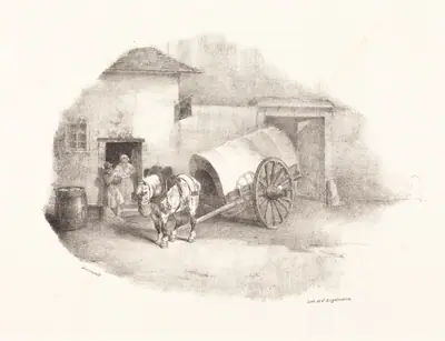 Cheval de charrette sorti des Limons