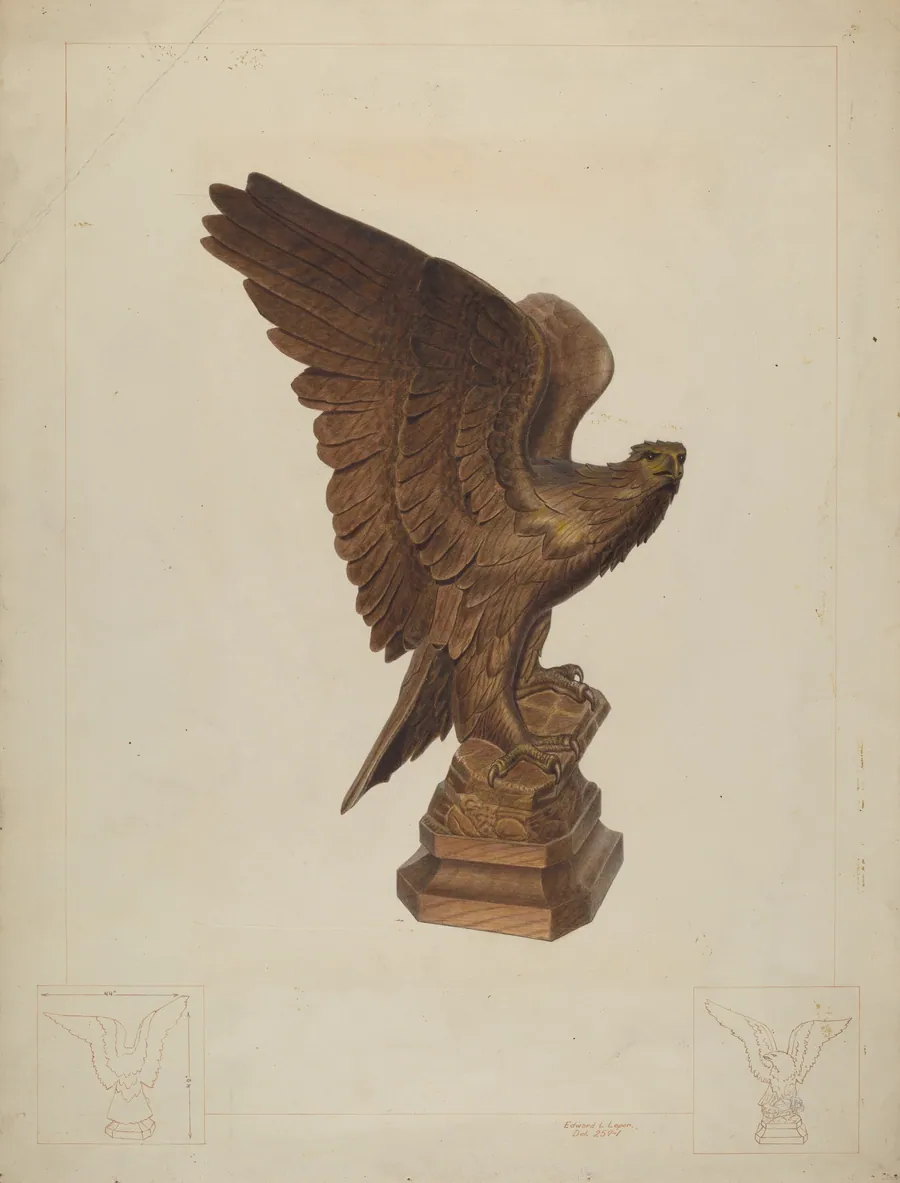 Carved Eagle by Edward L. Loper