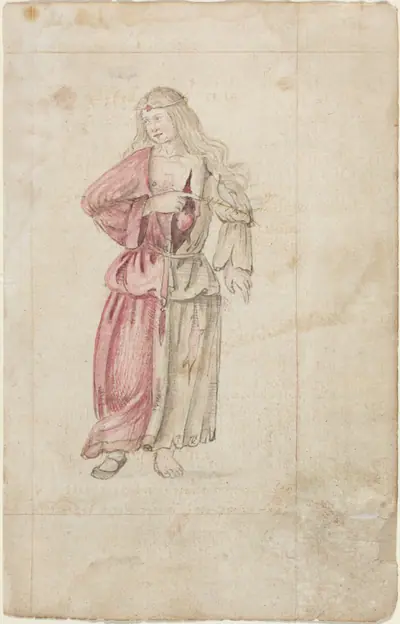 Personification of Friendship (Amicitia) [fol. 2 recto]