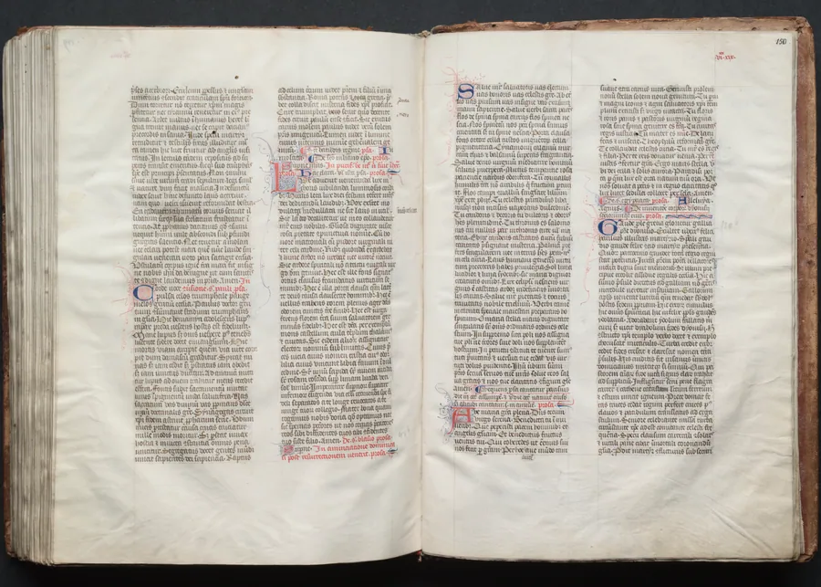The Gotha Missal:  Fol. 149v, Text by Master of the Boqueteaux