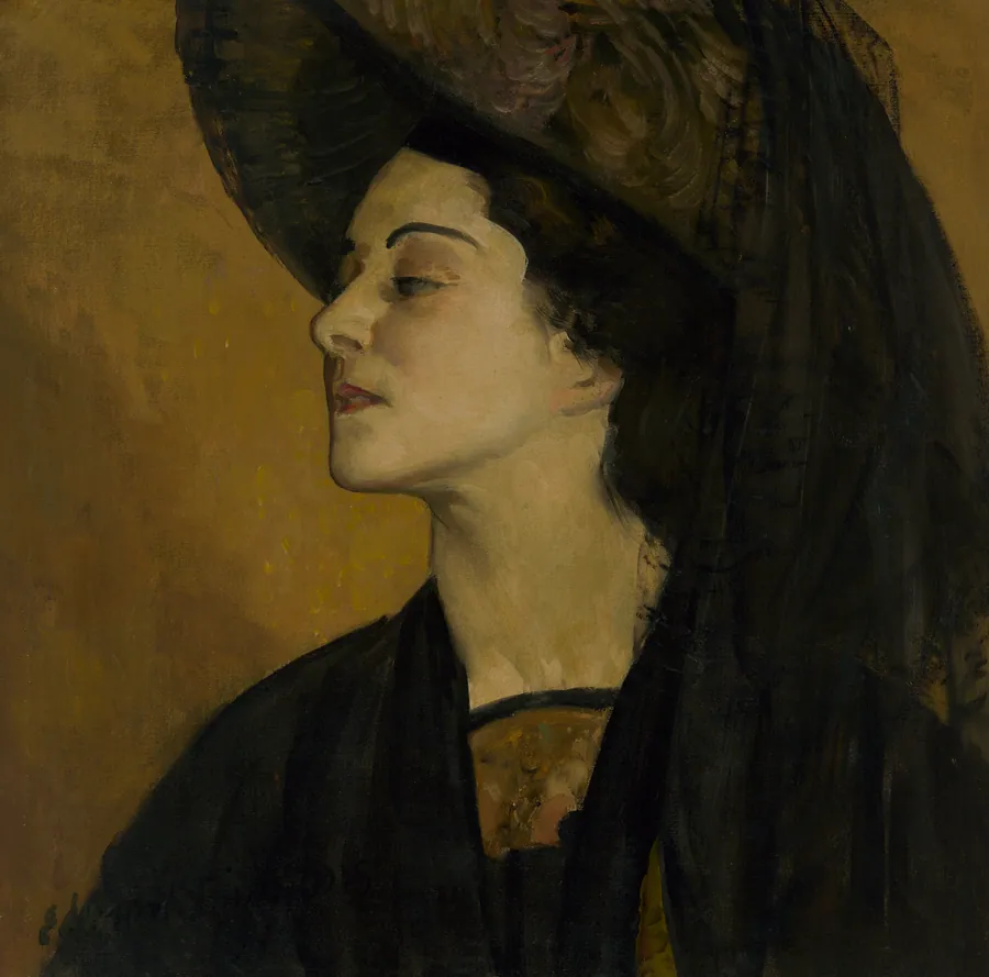 Alla Nazimova by Edward Emerson Simmons, 1852 - 1931