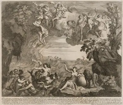 The Seconda Macchina for the Chinea of 1740: Jupiter and Juno Lucina