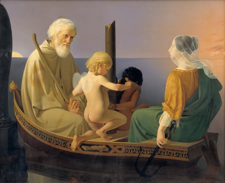 Alderdommen. Fra serien: De fire menneskealdre by Ditlev Blunck