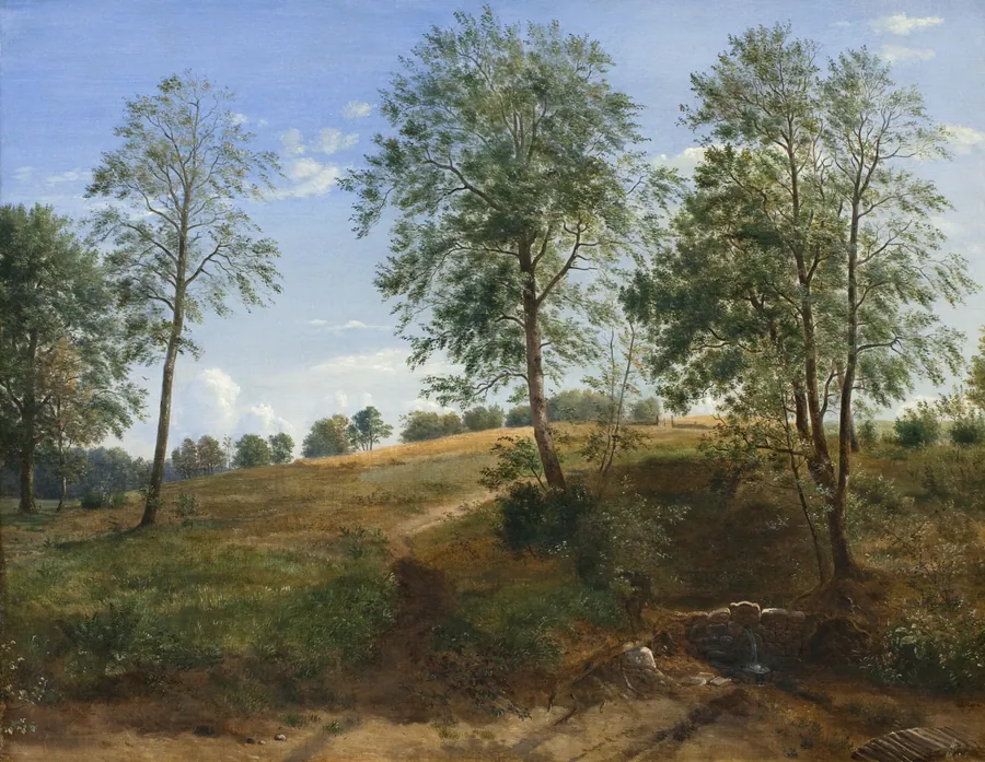 Carolinekilden ved Næsby på Fyn by Dankvart Dreyer