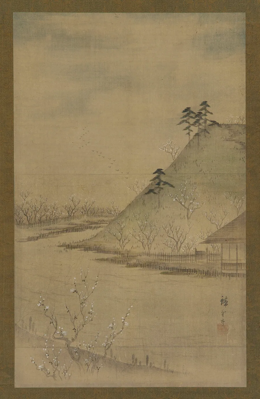 Spring landscape by Utagawa Hiroshige II 歌川広重 二世 (1826-1869)