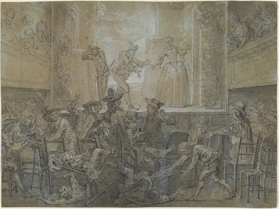 The Scene with the Tall Baguenodière by Jean-Baptiste Oudry