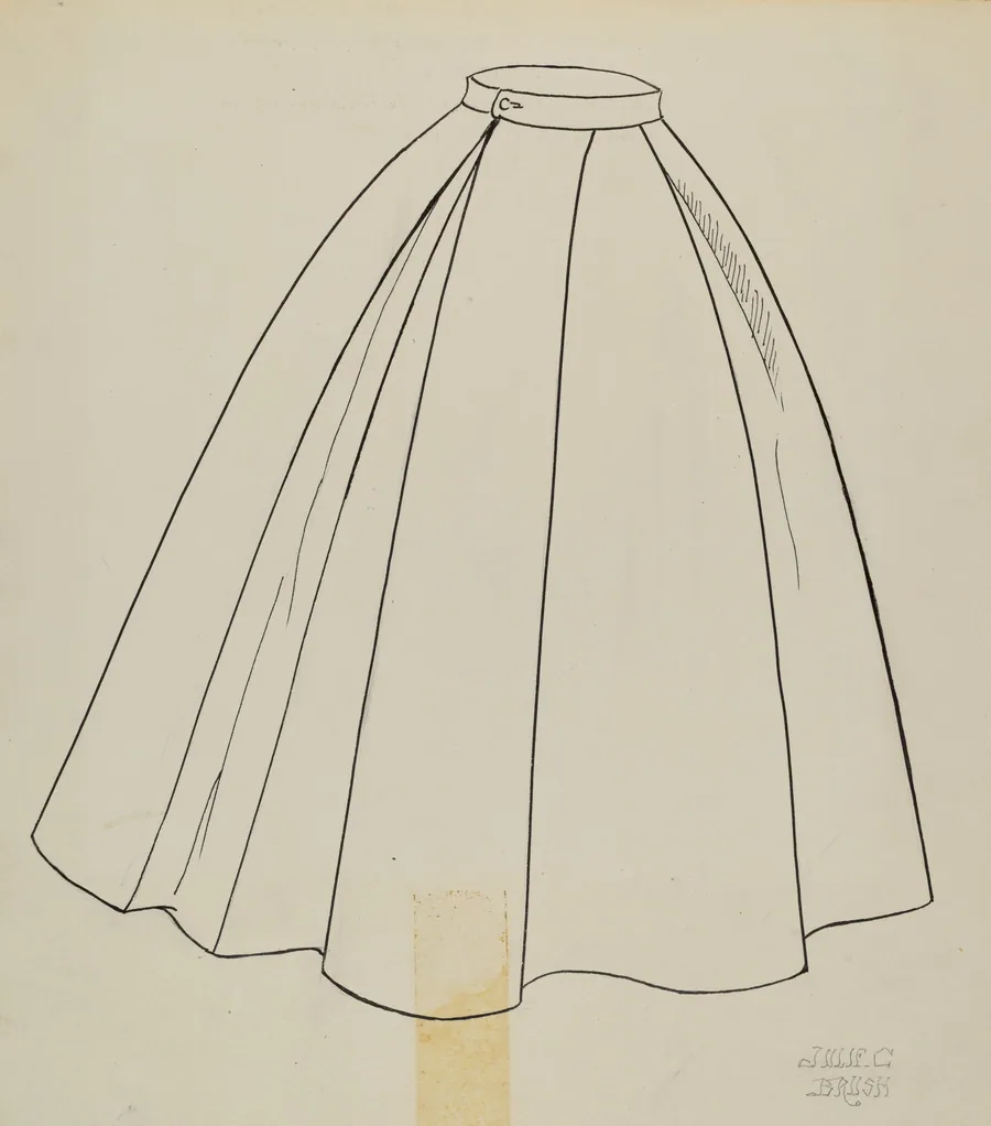 Study for Quilted Petticoat by Julie C. Brush