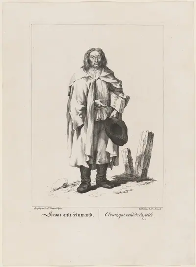 Kroat mit Leinwand (Linen Merchant)