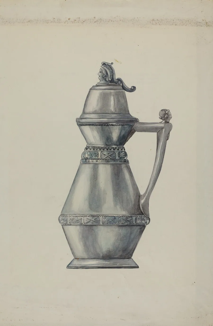 Pewter Syrup Jug by Harry Mann Waddell