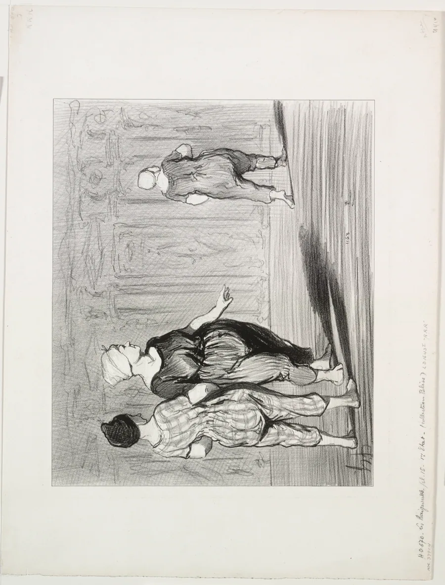 Madame Coquardeau still has a pretty figure after all!... by Honoré Daumier